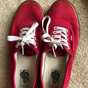 Men’s red Vans